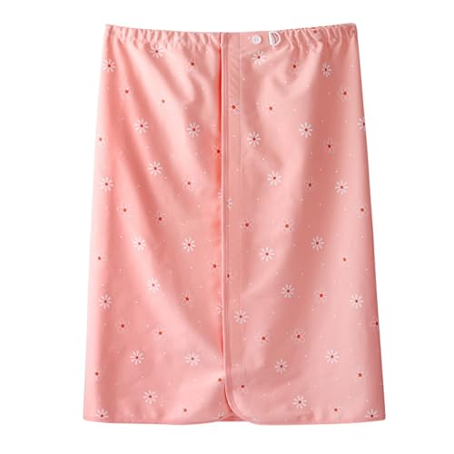 SQOYEI Baumwolle Inkontinenz Bettunterlage Mit Fester Schnalle, Inkontinenzauflage Verstellbare Taille Inkontinenzunterlage Waschbar, Senioren Pflegeheim(XXL,Flower-Button) von SQOYEI