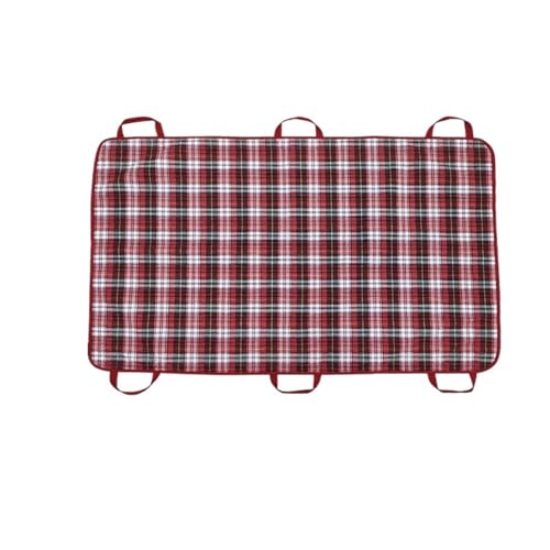 SQOYEI Bettlägerige ältere Menschen Inkontinenzunterlage Waschbar, Transferlaken Zum Drehen Inkontinenz Bettunterlage, Rutschfest Inkontinenzauflage Pflegeheim(Red,90X120CM_WITH HANDLE) von SQOYEI