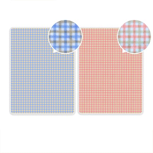 SQOYEI Doppelseitig Inkontinenzunterlage Waschbar Senioren Haustiere, Inkontinenz Bettunterlage Weich Auslaufsicher Inkontinenzauflage Wohnungen, Camping(100x120cm,Red and blue) von SQOYEI