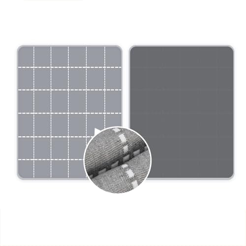 SQOYEI Doppelseitig Inkontinenzunterlage Waschbar Senioren Haustiere, Inkontinenz Bettunterlage Weich Auslaufsicher Inkontinenzauflage Wohnungen, Camping(100x150cm,Gray) von SQOYEI