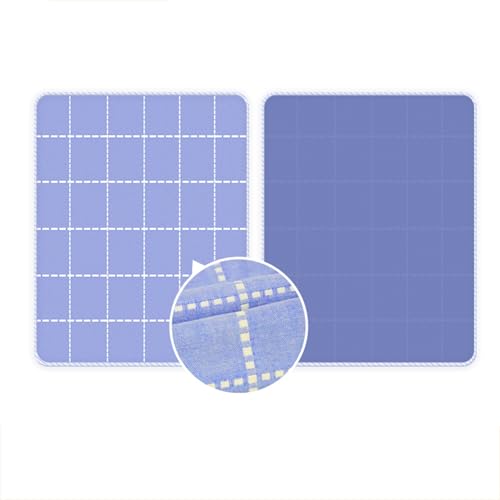 SQOYEI Doppelseitig Inkontinenzunterlage Waschbar Senioren Haustiere, Inkontinenz Bettunterlage Weich Auslaufsicher Inkontinenzauflage Wohnungen, Camping(80x90cm,Blau) von SQOYEI