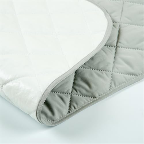 SQOYEI Inkontinenzunterlage Waschbar ältere Menschen, Haustiere Inkontinenz Bettunterlage Tragbar für Wohnmobile, Pflegeheime Inkontinenzauflage Hohe Saugfähigkeit(Gray,80x100cm) von SQOYEI