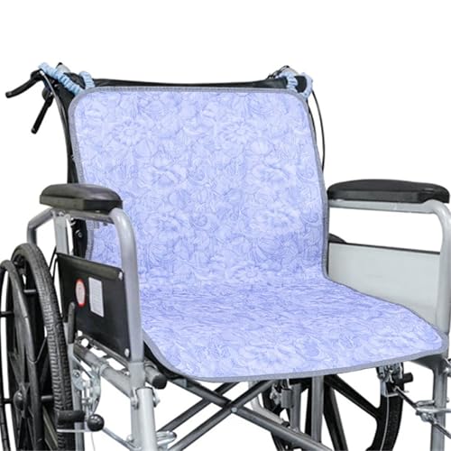 SQOYEI Waschbare Inkontinenz Stuhlauflage Mit Festem Seil, Inkontinenz Bettunterlage Tragbar Atmungsaktiv Inkontinenzunterlage Waschbar Pflegeheim(Blue A) von SQOYEI