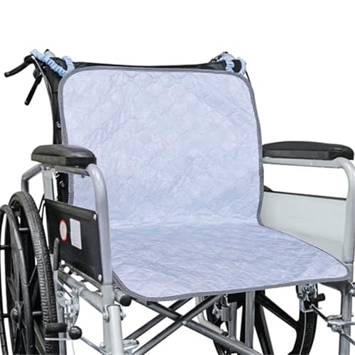 SQOYEI Waschbare Inkontinenz Stuhlauflage Mit Festem Seil, Inkontinenz Bettunterlage Tragbar Atmungsaktiv Inkontinenzunterlage Waschbar Pflegeheim(Blue C) von SQOYEI
