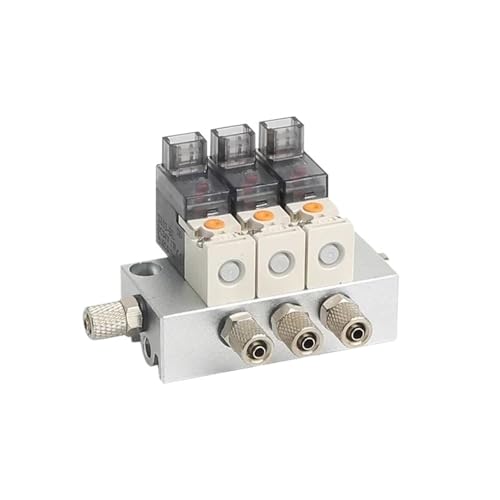 12 V 24 V 220 V Miniatur-Pneumatik-Magnetventilkombination Überdruck Unterdruck Verwendung von 2/3-Wege-NC-Ventilen(101-12V-6,7F) von SQSKSSWOB