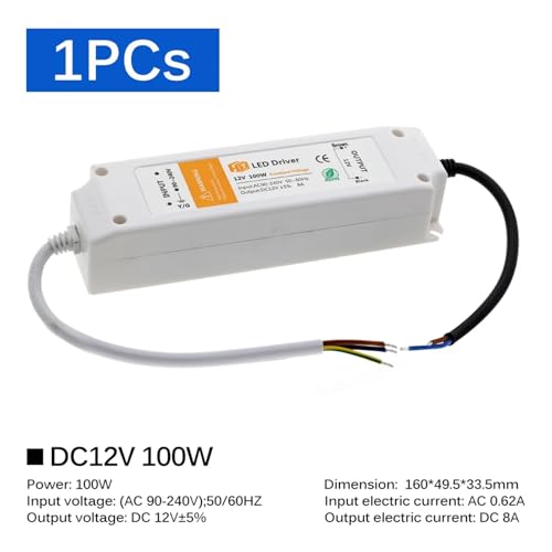18W 36W 72W 100W LED-Netzteil DC12V Treiber Beleuchtung Transformatoren for LED-Streifenlichter 12V Netzteiladapter(100W) von SQSKSSWOB