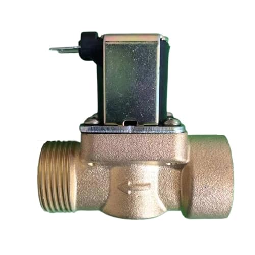 3/4'' Female To Male Normally Closed Electric Brass Solenoid Valve Magnetic Switch DC 12V 24V AC 110V 220V Solar Hot Water Valve(12V) von SQSKSSWOB