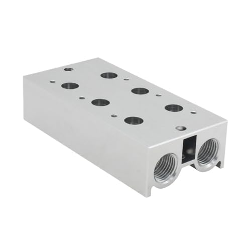 3V200M Verteiler for Magnetventile der Serie 3V200 3V210-08 Ventilplattenbasis Verteiler Luftauslass(3V200M 12F) von SQSKSSWOB
