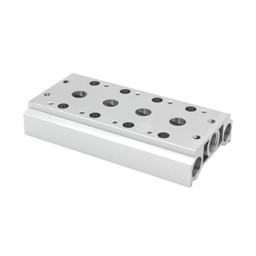 4V200M Verteiler for Magnetventile der Serie 4V200 4V210-08 4V220-08 4V230-08 Ventilplatten-Basisverteiler Luftauslassverteiler(4V200M 9F) von SQSKSSWOB