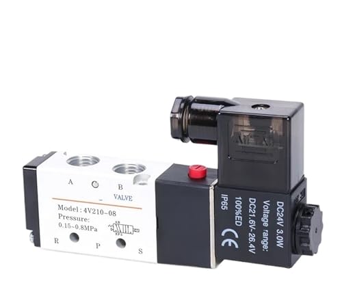 4V400 series solenoid valve 4V430C-15 4V430E-15 4V430P-15 three-position five-way medium seal and medium drain c(4V430P-15,DC12V) von SQSKSSWOB