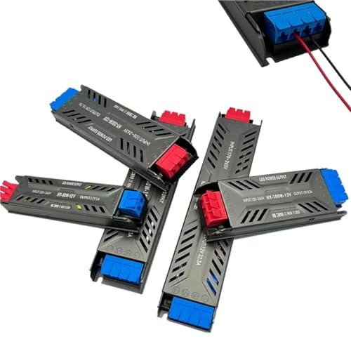 DC12V 24V Power Supply 60W 100W 200W 300W 400W Ultra Thin AC 100-265V Transformer COB 5050 LED Lights Driver For Room Decoration(100W,DC24V) von SQSKSSWOB