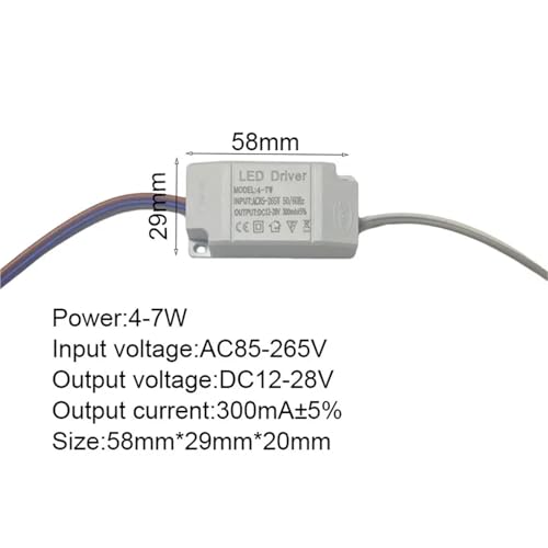 LED Driver 300mA Board 1-3W 3-7W 8-12W 13-18W 19-24W 24-36W LED Power Supply Unit Lighting Transformers For Driver Led Light(4-7W) von SQSKSSWOB