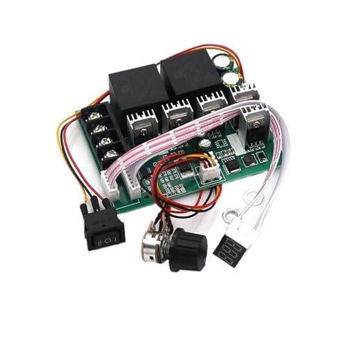 Liludin DC 10-50V 40A Motor Speed Controller PWM Motor 12V/24V/36V/48V Inverted Switch CW CCW Reversible Pulse Driver 10V-50V(Without shell) von SQSKSSWOB