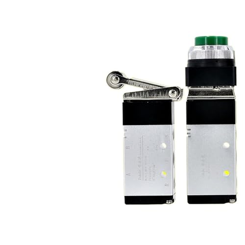 Mechanisches Ventil, Manuelles Luftventil, Zylindersteuerventil, Rollentyp, Pneumatischer Schalter, Luftsteuerventil MSV86522, Zwei Positionen, Fünf Wege(Convex head button 86522 PPL 8mm) von SQSKSSWOB