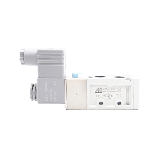 Mindman Gold Weiß Magnetventil MVSC-220-4E1 Zwei-position Fünf-weg Pneumatische Umkehr Ventil AC220 24V MVSC-220-4E1 MVSC(DC12V single coil) von SQSKSSWOB