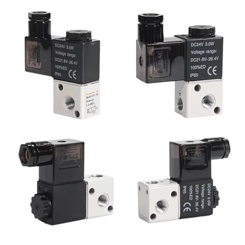 Pneumatic 3/2 Way Combination Series Solenoid Valve 3V1-06 M5 Integrated Valve 2F/3F/4F/5F/6F/7F/8F/9F/10F/11F(3V1-06 12F,B (DC24V)) von SQSKSSWOB