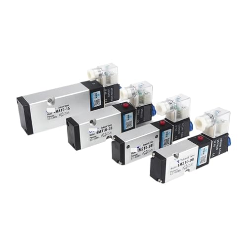 Pneumatic Solenoid Air Valve 4M210-08 4M310-10 1/4" 3/8" 1/2" Inch 2/5 Electromagnetic 4M10-15 12V 24V 110V 220V(4M210-08L,DC12V) von SQSKSSWOB