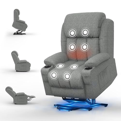 SQUEBILIFE Fernsehsessel Elektrisch Verstellbar, Aufstehhilfe Massagesessel mit Massage Wärmefunktion Seniorensessel für Senioren, 2 Seitentaschen und Getränkehalter,USB+ Typ-C Anschluss SQUEBILIFE Fernsehsessel Elektrisch Verstellbar, Aufstehhilfe Massagesessel mit Massage Wärmefunktion Seniorensessel für Senioren, 2 Seitentaschen und Getränkehalter,USB+ Typ-C Anschluss von SQUEBILIFE