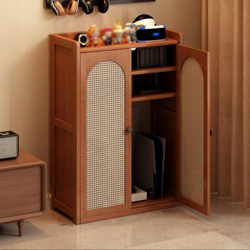 SQUZO Router Aufbewahrungsbox, Steckdosenleiste und Kabelmanagement-Organizer, Router-Schrank mit Stabilen Beinen, für BüRo und Zuhause(60 * 25 * 98cm) von SQUZO