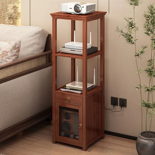 SQUZO Router-Aufbewahrungsbox,Router Aufbewahrungsbox Media-Aufbewahrungsschrank, Standschränke für Zuhause Und BüRo(30 * 30 * 118cm) von SQUZO
