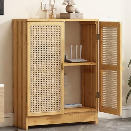 SQUZO Router Verstecken, WLAN-Router-Aufbewahrungsschrank, Bodenaufbewahrungsbox mit Hoher Tragkraft Von 40 Kg für Heimmedien(Yellow,50 * 25 * 70cm) von SQUZO