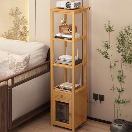 SQUZO Router Verstecken WLAN-Router-Aufbewahrungsschrank, 30 cm Breit, Media-Aufbewahrungsschrank(Yellow,30 * 30 * 151cm) von SQUZO