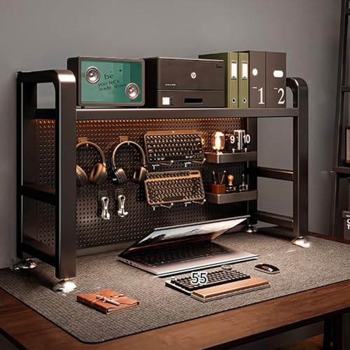 SQUZO Schreibtisch Regal Organizer, Schreibtischregal Für Die Tischplatte, Stahl-Stecktafelsystem Zum Anklemmen, Mehrzweck-BüRo-Organizer, VerstäRkter Stahlrahmen Für Stabilität(Black,95 * 25 * 66cm) SQUZO Schreibtisch Regal Organizer, Schreibtischregal Für Die Tischplatte, Stahl-Stecktafelsystem Zum Anklemmen, Mehrzweck-BüRo-Organizer, VerstäRkter Stahlrahmen Für Stabilität(Black,95 * 25 * 66cm) von SQUZO