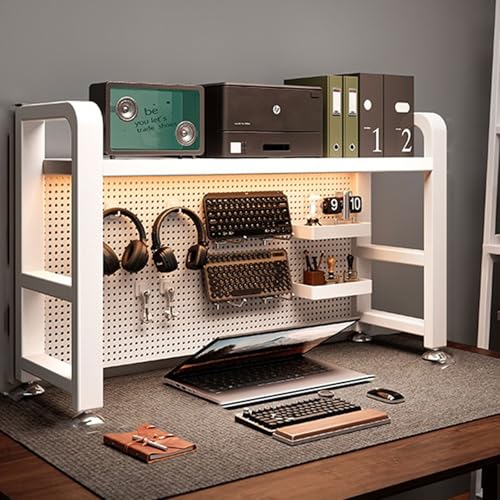 SQUZO Schreibtisch Regal Organizer, Schreibtischregal Für Die Tischplatte, Stahl-Stecktafelsystem Zum Anklemmen, Mehrzweck-BüRo-Organizer, VerstäRkter Stahlrahmen Für Stabilität(White,75 * 25 * 66cm) SQUZO Schreibtisch Regal Organizer, Schreibtischregal Für Die Tischplatte, Stahl-Stecktafelsystem Zum Anklemmen, Mehrzweck-BüRo-Organizer, VerstäRkter Stahlrahmen Für Stabilität(White,75 * 25 * 66cm) von SQUZO