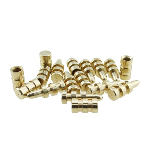 SQXBK 15 Stück 15 mm/21 mm Zinklegierung Desktop Bolt Socket Connector Golden Invisible Plate Tray Hardware Metallstift Desktop Tisch Blatt Locator Pin SQXBK 15 Stück 15 mm/21 mm Zinklegierung Desktop Bolt Socket Connector Golden Invisible Plate Tray Hardware Metallstift Desktop Tisch Blatt Locator Pin von SQXBK