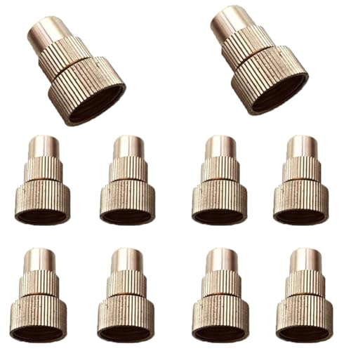 10 PCs einstellbare Düse Tropfspray, Düsengebäude -Bewässerungsspülung Sprinkler -Sprinkler -Gerät für Garten Agriculturalbewässerung Terrasse Nebel -Nebelsystem Round adjustable nozzle 20pcs von SQYDFDC