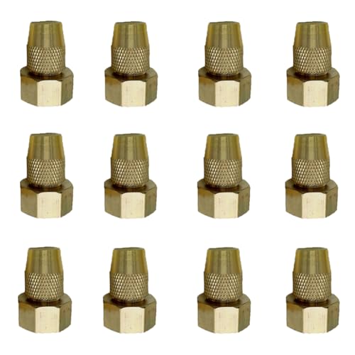 10 Packungen Messing einstellbarer Düsenersatz und Überprüfung 18 mm (0,71 Zoll) Gewinde, die kompatibel ist, für landwirtschaftliche Bewässerung, Gartenlandschaft usw. geeignet sind. von SQYDFDC