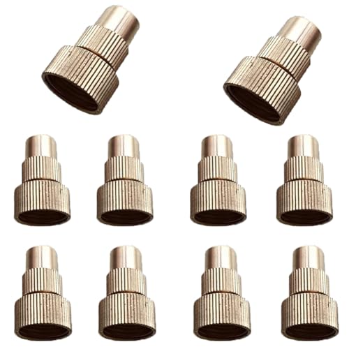 10pcs Messingnebel Düse, einstellbare Zerstäubungssystem Düse, Zerstäuberdüse Außenanlage Garten Terrasse Gewächshaus landwirtschaftliche Gemüsewässerung Round adjustable nozzle 20pcs von SQYDFDC