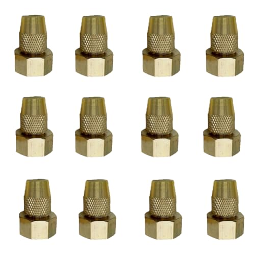 10pcs Verstellbare Messingnebel -Düse Ersatzdüse für das Außenkühlsystem für Gartenlandschaft, Terrasse, landwirtschaftliche Bewässerung, Rasen 8-edge adjustable nozzle 20pcs von SQYDFDC