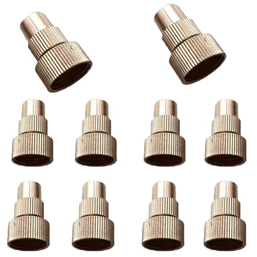 10pcs reine Kupfernebeldüse, einstellbare Sprühdüse, geeignet für Gartenlandschaft, Rasen, Landwirtschaft und andere Durchmesser von 0,2 mm (0,008 Zoll). Round adjustable nozzle 20pcs von SQYDFDC