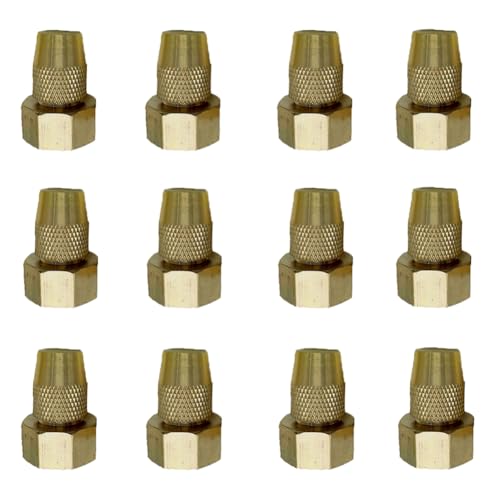 Einstellbare Messingdüse, geeignet für Herbizide, Düngemittel; Geeignet für Landwirtschaft, Rasen, Garten oder Gemüsewässerung (10 Prozent) 8-edge adjustable nozzle 20pcs von SQYDFDC
