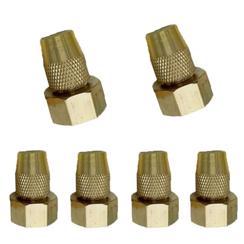 Einstellbare Zerstäubungsdüse, reines Kupfermaterial, starker Korrosionsbeständigkeit, langlebig, für Rasen, Landwirtschaft, Gartenlandschaft usw. (10 Prozent) geeignet 8-edge adjustable nozzle 20pcs von SQYDFDC