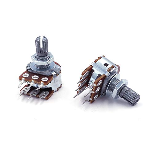 2 x Potentiometer Axial logarithmisch 22KΩ (A22K), für PCB von SR PASSIVES