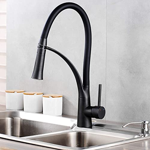 360° Schwenkbare Küchenarmatur - Einhebelmischer Handbrause Spültisch Armatur Wasserhahn Flexibel, Farbe: Schwarz 360° Schwenkbare Küchenarmatur - Einhebelmischer Handbrause Spültisch Armatur Wasserhahn Flexibel, Farbe: Schwarz von SR-Sanitaer