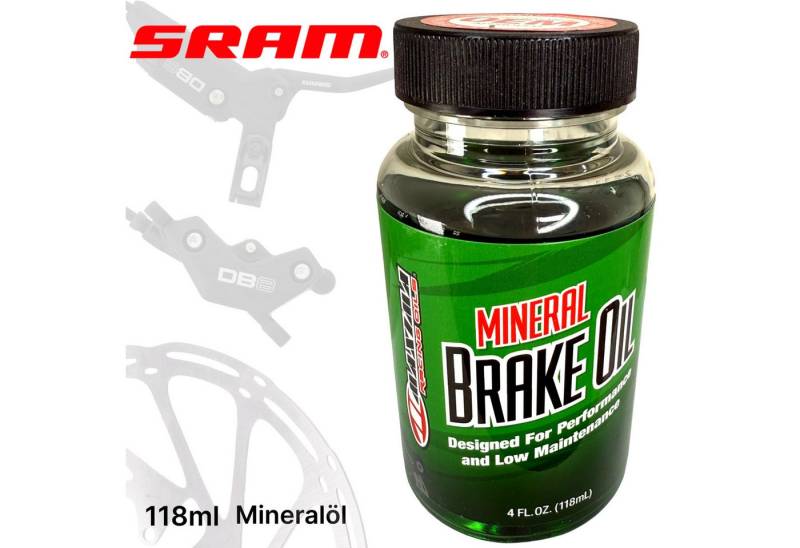 SRAM Fahrrad-Montageständer Sram Maxima Mineralöl für Hydraulische Fahrrad Scheibenbremsen 120ml von SRAM