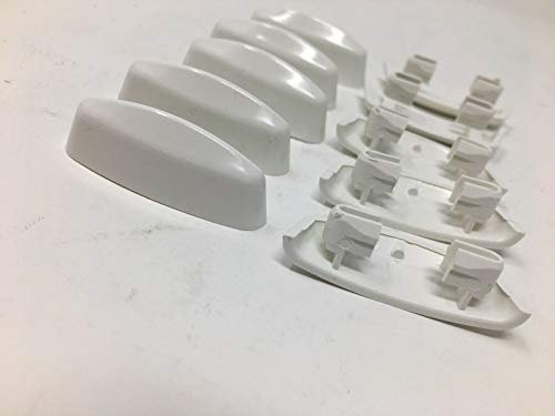 10er Pack Wasserschlitzkappen Fensterentwässerung 45mm weiss Abdeckkappen von SRB