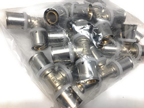 10x Pressfitting Fittings Press Verbundrohr Aluverbundrohr 16/20 T- Verbinder nach Auswahl DVGW (T - Verbinder 20) von SRB