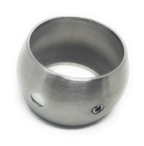 1x 42,4 Ring Handlaufträgerplatte Edelstahl Handlaufring Handlaufhalter V2A von SRB