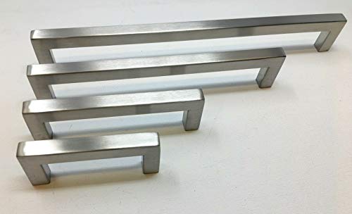 1x Möbelgriffe Stangengriff Küchengriffe Schrank-Griff Schubladengriff ECHT EDELSTAHL VA (96 mm) von SRB