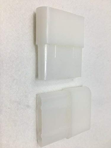 2x Endstabgleiter Größe 20mm x 14mm Farbe braun, grau oder weiß Material Kunststoff für Endleiste, Endschiene, Winkelendschiene Rolladenpanzer, Jalousie, Rollo von SRB