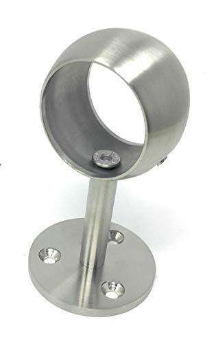42,4 Ringhalter Handlaufträgerplatte Edelstahl Handlaufring Handlaufhalter V2A von SRB