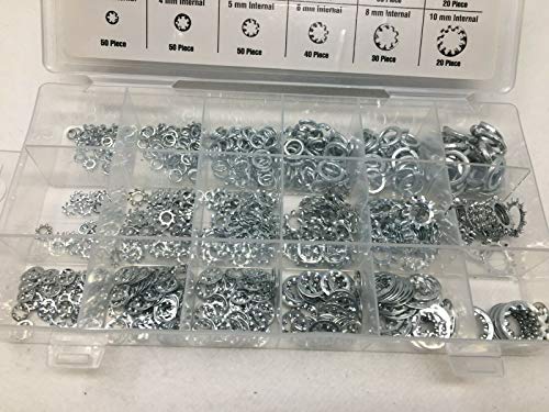 720 Federring Unterlegscheiben Sortiment Fächerscheibe 3-10mm Sternscheibe Set 720 Federring Unterlegscheiben Sortiment Fächerscheibe 3-10mm Sternscheibe Set von SRB
