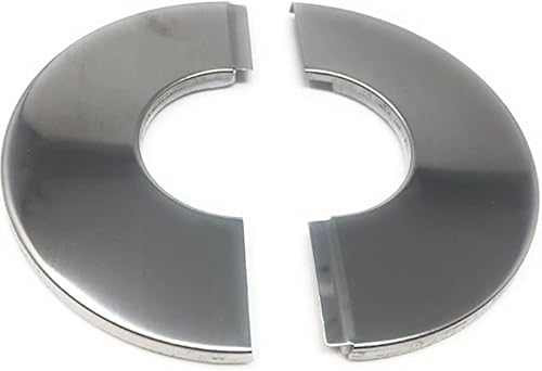 Abdeckrosette Geteilt Abdeckung Blende für Rohr teilbar Rosette 81x140 Alu Kleben A2 Edelstahl optick 302 von SRB