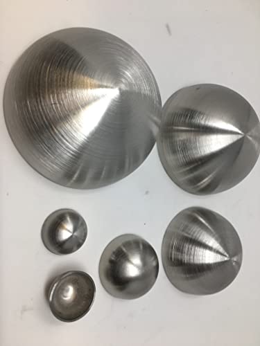 Edelstahl Halbkugel-Kappe Zum Anschweißen Am Rohr VA geschliffen V2A 1 Stck nach Auswahl Durchmesser in mm 1bis 2 mm Material (25) von SRB