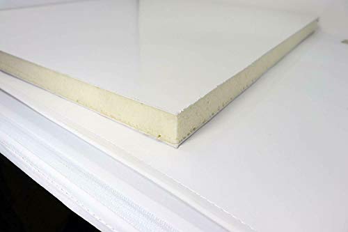 Sandwich-Paneel in cm Kunststoff PVC Platte Sandwichplatten weiss 24 mm dick (50x100 cm) von SRB