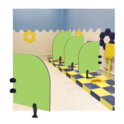 Kinder Toilettentrennwand Urinal-Trenntrenner, WC Urinal Trennwand, aus Holzwerkstoff, Kinder Urinal Trennwand Sichtschutz Schamwand for Toiletten For Schulen/Kindergärten(Green,60x80cm/23.6"x31.5") von SRDCAIM